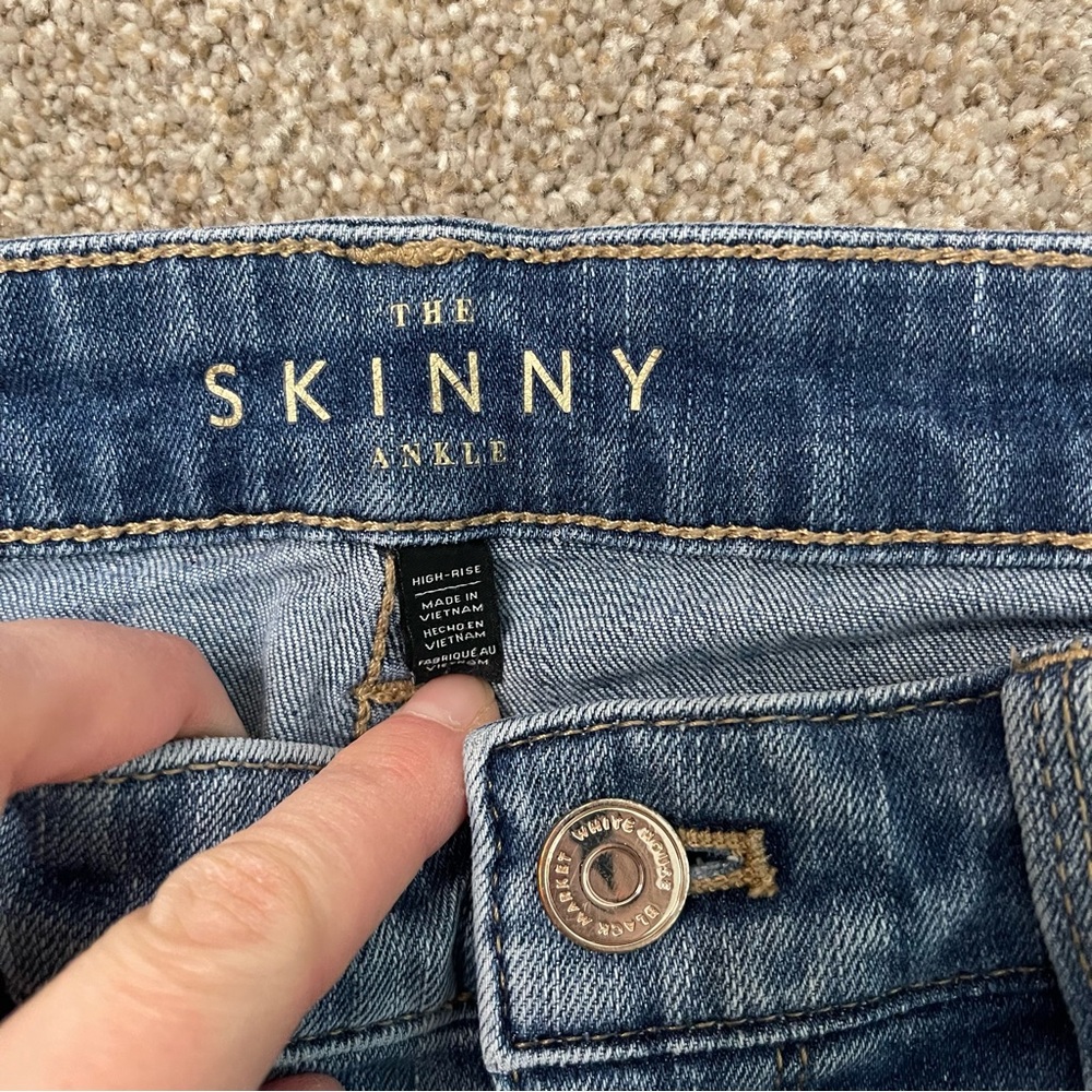 White House Black Market "The Skinny Ankle" Denim Jeans - Picture 4 of 7